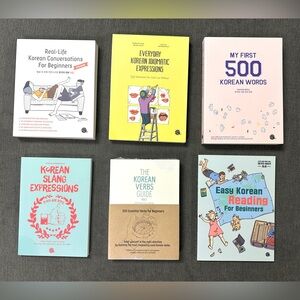 Korean Language Learning Book Set